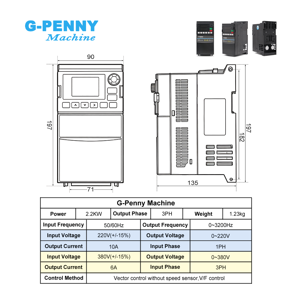 G-Penny 2.2kw ER20 CNC Water C - 2.2Kw Water Cooled Spindle Kit Vfd recension och pris